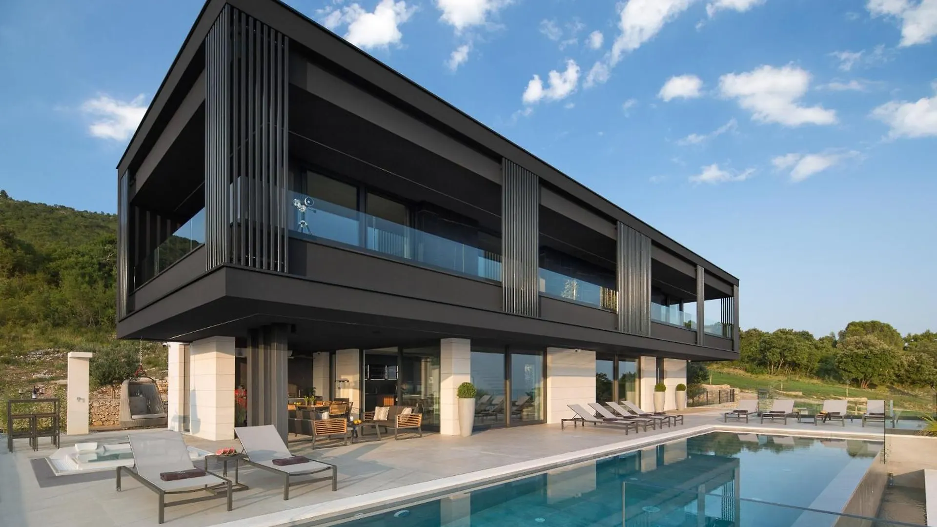 Luxury Exclusive Villa Panoramica Near Labin - Rabac Only 2 Km From The Beach With Sea View And Wellness Koromačno