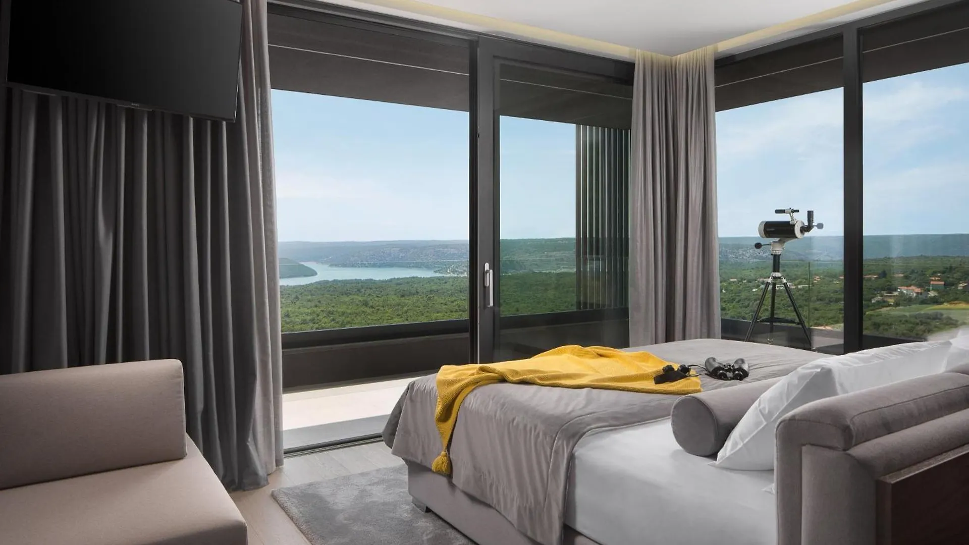 Luxury Exclusive Villa Panoramica Near Labin - Rabac Only 2 Km From The Beach With Sea View And Wellness Koromačno كرواتيا