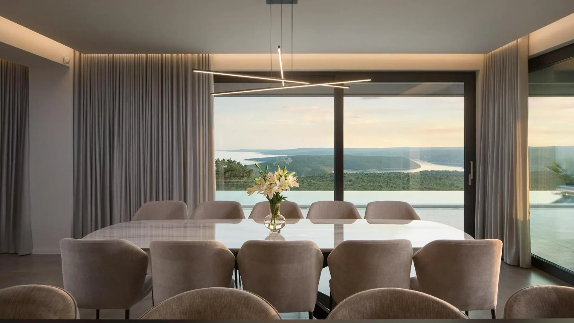 Luxury Exclusive Villa Panoramica Near Labin - Rabac Only 2 Km From The Beach With Sea View And Wellness Коромачно Хорватия
