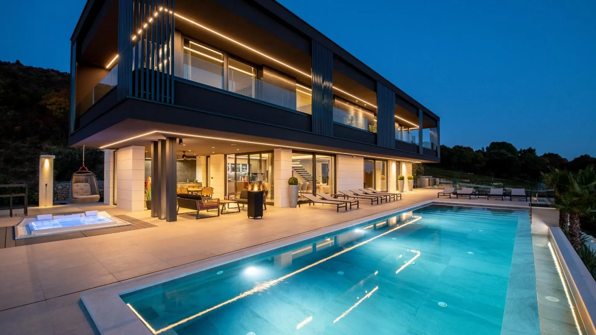 Luxury Exclusive Villa Panoramica Near Labin - Rabac Only 2 Km From The Beach With Sea View And Wellness Коромачно