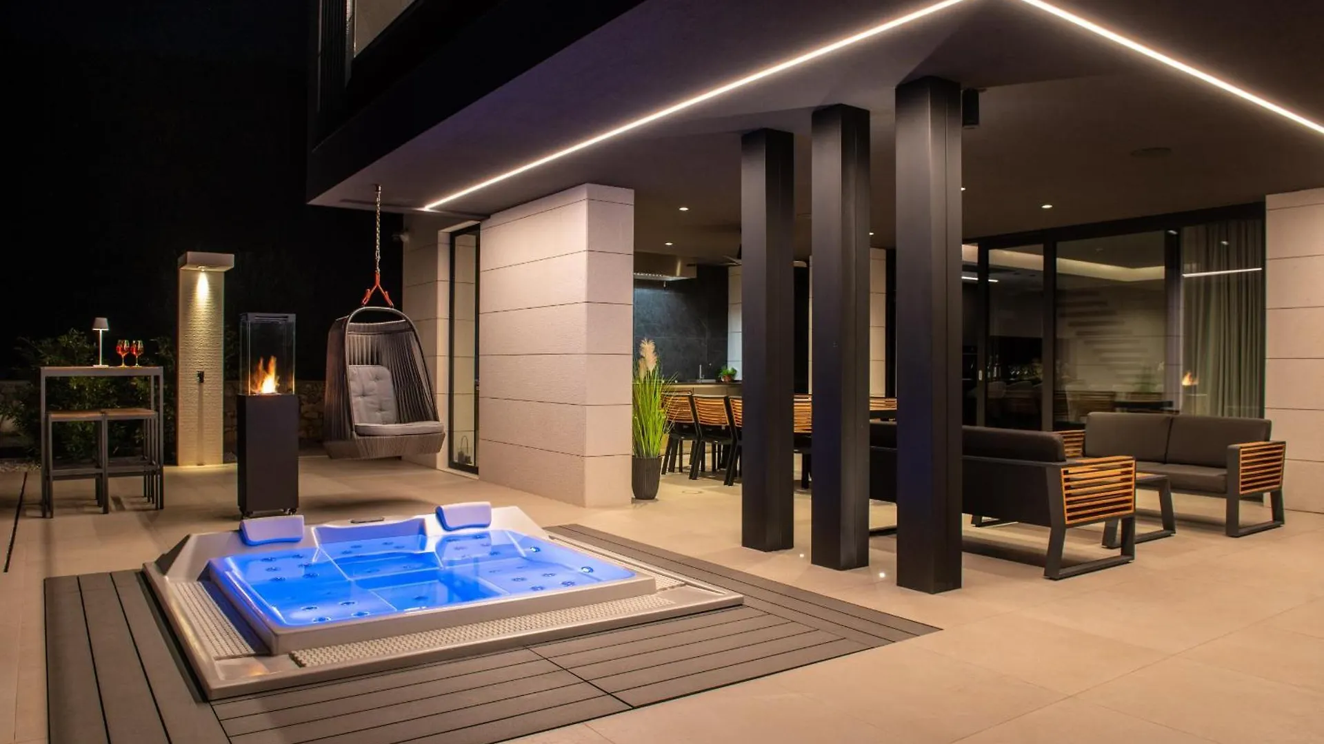 Luxury Exclusive Villa Panoramica Near Labin - Rabac Only 2 Km From The Beach With Sea View And Wellness Koromačno