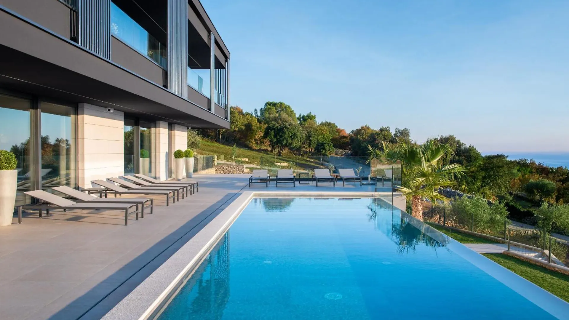 Luxury Exclusive Villa Panoramica Near Labin - Rabac Only 2 Km From The Beach With Sea View And Wellness Коромачно